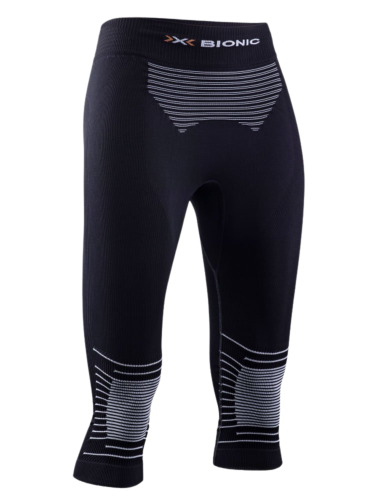 Legginsy termoaktywne 3/4 damskie X-Bionic Energizer 4.0 czarno-białe