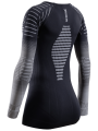 Koszulka termoaktywna damska z długim rękawem X-Bionic Invent FX czarno-szara