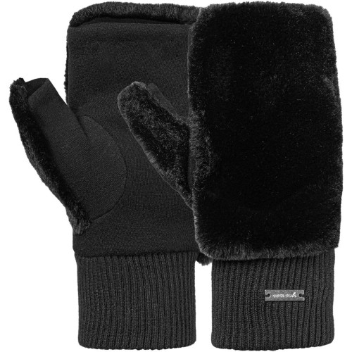 Rękawice damskie Reusch Lady Faux Fur Fingerless Sleeve black